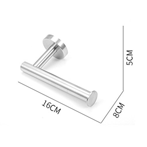 1pc Sus 304 Stainless Steel Brushed Wall Mount Bathroom Lavatory Rolling Toilet Paper Holder