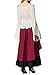 Womens Renaissance Blouse Off Shoulder Trumpet Sleeve Peasant Tops Medieval Victorian Costume (L, White)