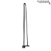 28 Inch Hairpin Legs 1/2 Inch Thick Heave Duty - RAW Steel - Leg Protectors, Screws, Set of 4 – Easy to Install - Metal Legs - Desk Legs - Furniture Legs - Mid Century Modern by Homeland Hardware