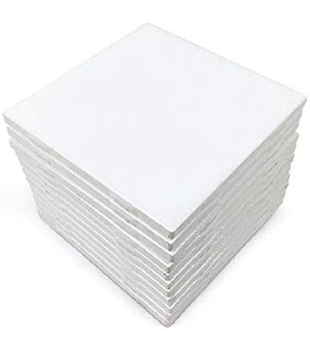 Glossy White Glazed Ceramic Tiles 6x6 Inch – 10 Pack With Full Color Project Guides