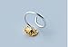 Helen de Lete Sunflower Vine Sterling Silver Open Ring
