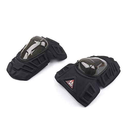 4x Adults Carbon Fiber Knee Pad Shin Armor Guard Motorcycle Bike Protector Gear - Thumbnail 3