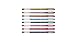 uni-ball 153486634 Signo Gel UM-120 Metallic Gel Ink Rollerball Pens - Assorted Colours, Pack of 8