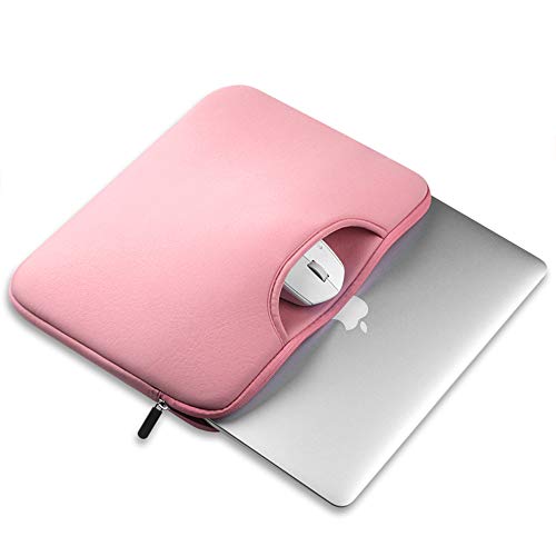FuriGer 15.6 Inch Laptop Sleeve Case, Laptop Case Protective Bag Ultrabook Notebook Carrying Case Notebook Computer Pocket Tablet Briefcase Carrying Bag/Pouch Skin Cover for 15.6 Inch Laptop - Pink