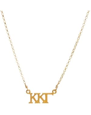 Kappa Kappa Gamma Sorority Gold DIpped Necklace
