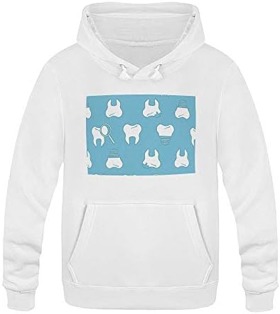 Qing Autumn and Winter Fashion Color Men and Women Hip Hop Sports Shirt Fleece Streetwear Pullover Hoodie Clothing,Dental Hygeine Teeth