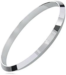 Shining Jewel 925 Sterling Silver Designer Om Kada Bracelet for Men