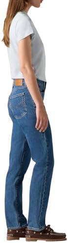 724 High Rise Straight, Jeans Donna, Mosey Mid Stone, 31W / 30L