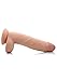 XR PLAY HARD 9 Inch Ultra Real Dual Layer Suction Cup Dildo, Skin Color, Flesh