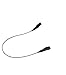 Cablz Original Eyewear Retainer | Stainless Cable Eyewear Retainer Strap (XL Ends - Black - 14 inch)
