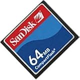 64MB Sandisk CF (Compact Flash) Card SDCFB-64 or SDCFJ-64 (CAZ)