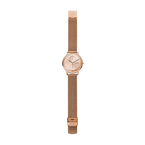 Skagen-Womens-Quartz-Watch-with-Stainless-Steel-Mesh-Strap-Rose-Gold-16-Model-SKW2931