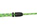 Tweedz Durable, Tangle-Free Neon Green Earbuds - in-Ear Headphones with Braided Fabric Wrapped Cords and Noise Isolating Ear Buds