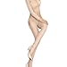 HTRUIYA Women's Sexy Flash Long-Sleeved Slit 30D Lingerie Bodystocking Oily Sheer Crotchless Body Tights (Nude)