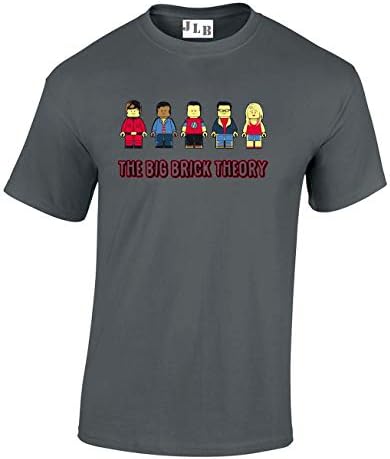 JLB Print The Big Brick Theory US TV Comedy Show Inspired Premium Quality Regular Fit T-Shirt Top for Men and Teens