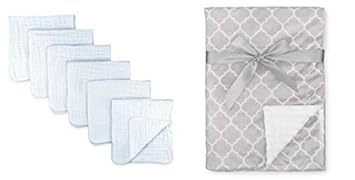 muslin and minky blanket