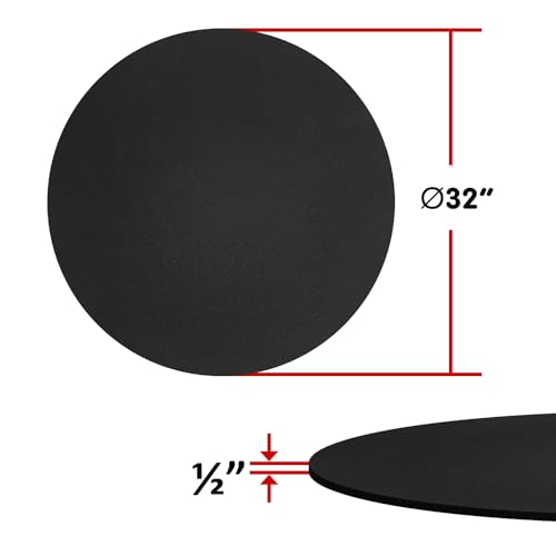 XCEL 32" Round x 1/2" Thick Heavy Duty Christmas Tree Floor Protector