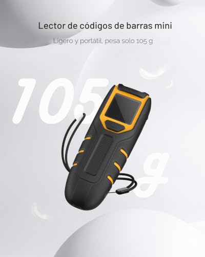 Inateck Portable 1D Wireless Barcode Reader with Display, 1000mAh Long Lasting Battery, 105g, with App and SDK, Compatible with iOS Android PC POS, BCST-49