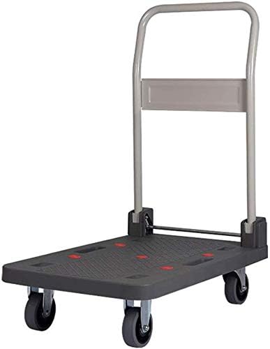 GBX Multifunction Portable Hand Trucks,Push Cart Functional Moving Platform Hand Truck Foldable Four-Wheel Portable Flatbed Logistics Trolley,Small