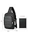 Anti Theft Sling Bag Shoulder Chest Cross Body Backpack Lightweight Casual Daypack (Black (new))