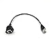 Electop RJ45 Male to Female Screw Panel Mount Ethernet LAN Network Extension Cable 30cm