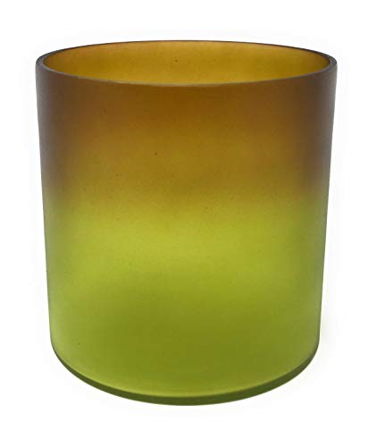Amazon Com Serene Spaces Living 5in Green Rust Frost Glass