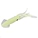Delight eShop Lot Glow Luminous Soft Hoochie Squid Octopus Skirts Fishing Lure Baits 4.3 inch (10 pcs)