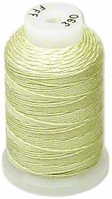 Simply Silk Beading Thick Thread Cord Size FFF (0.016 Inch 0.42mm) Spool 92 Yards Compatible with Kumihimo Super Lon (Light Green)