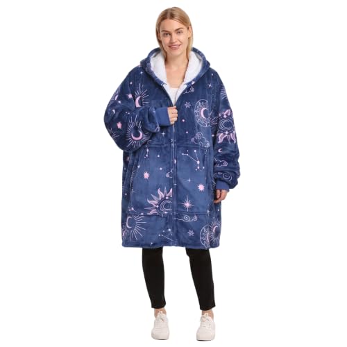 Catalonia Zip Up Wearable Blanket Hoodie