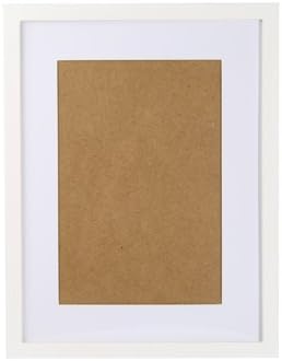NohaRin 12x15 inch Simple Style Wood Picture Frames Made to Display Pictures 11x14 Without Mat or 8x12 With Mat, With Wall Mounting Materials, White
