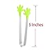 Swity Home 4 Pack Mini Silicone Hand Shape Tongs For Muffins, Pancakes, Cookies, Chocolate