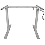 Titan Manual Hand Crank Adjustable Sit-Stand Standing Desk Frame 50
