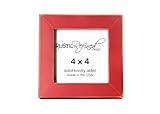 4x4 Square Picture Frame with One Inch Border (Gallery Collection) - Barn Red