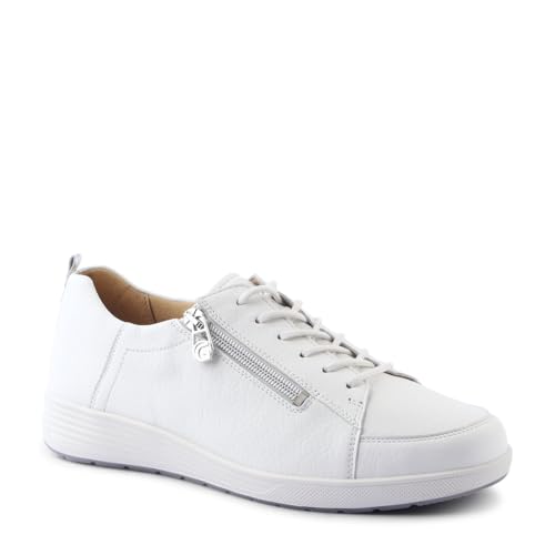 Ganter Klara-k, Zapatillas Mujer, Blanco, 40.5 EU XX-Ancho