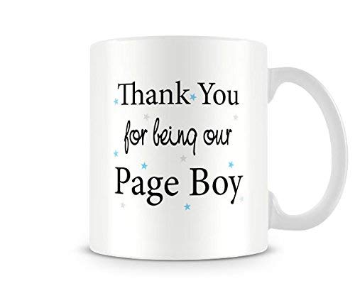 Behind The Glass - Thank You for Being Our Page Boy - Printed Wedding Mug - Great Gift/Present Idea, Ceramic, 11fl.oz.