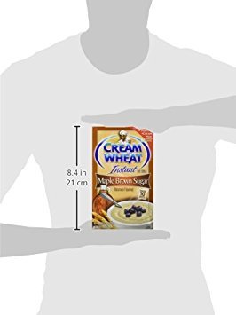 CREAM OF WHEAT MAPLE BROWN SUGAR INSTANT HOT CEREAL, 10 (1.23 OUNCE PER PACK) (PACK OF 3)