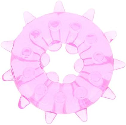 CVJHA SweaTShirt Best Vibration Delay Ring Silicone Massage Ring,Pink