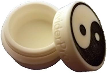 Divider Pro 1" Debossed Medical Grade Silicone Puck (Yin-Yang White)