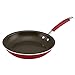 Rachael Ray Cucina Nonstick Frying Pan Set / Fry Pan Set / Skillet Set - 9.25 and 11 Inch, Cranberry Red