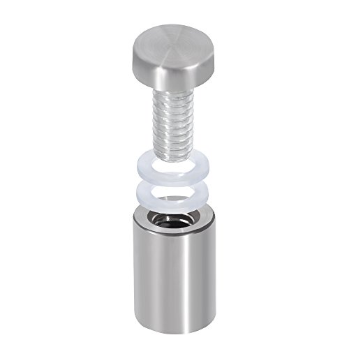 image for LuckIn Stainless Steel Standoff Screws 19 x 30 mm Wall Mount Advertisi