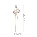 fxmimior 3 PCS Bridal Women Pearls Rhinestones Simple Little Hair Pins Vintage Wedding Party Crystal Rhinestones Party Prom Hair Accessories(Gold))