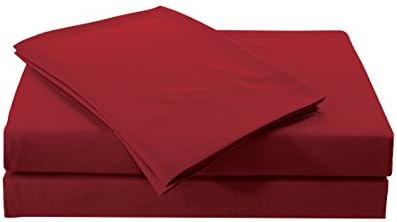 Jackson Hole Home 18 inch Super Deep Pocket Heavier Microfiber 4PC Sheet Sets, Red, Queen