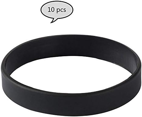 AoLigei Silicone Wristband,Personalized Silicone Rubber Bracelet - Wrist Bands for Couples Gifts, Support, Causes, fundraisers,black