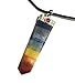7 Chakra Necklace Pendant Powerfull Healing Positive Energy Crystal Natural Gemstone for Men and Women with Gift Bag