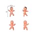 200 PCS 1 Inch Mini Plastic Baby Party Favor Supplies for Baby Shower Ice Cube Game Party Decorations Baby Full Moon Gifts