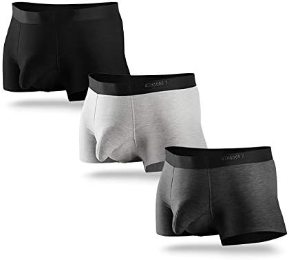 WXNLEAI 3 Loaded Scrotum Varicocele Underwear Male Health Gun Bomb Separation Cremaster Men's Boxers, L, Starfish red + Malachite Green + Rhinoceros White