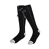 4000mah Electric Socks Rechargeable Heated Battery Powered Thermal Socks for Winter Sports Skiing Hiking Black