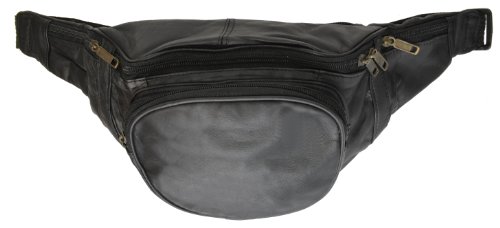 New Genuine Leather Waist Bag Fanny Pack with Adjustable Strap by Marshal