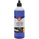 Paraffin Lamp Oil - Blue Smokeless, Odorless, Clean Burning Fuel for Indoor and Outdoor Use with E-Z Fill Cap and Pouring Spout - 32oz - by Ner Mitzvah