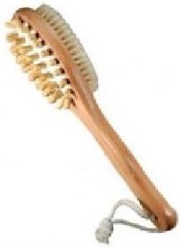 Riffi Double-Sided Massage Brush with Natural Bristles and Wooden Pins - R574